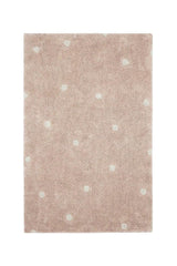 WASHABLE AREA RUG MINI DOT ROSE-Cotton Rugs-By Lorena Canals-1