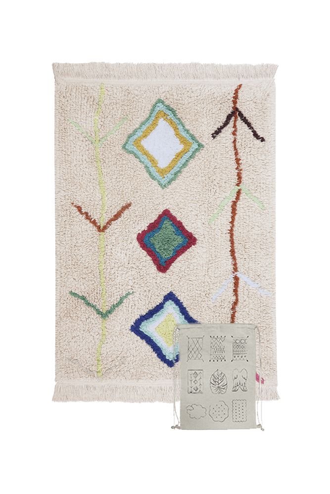 WASHABLE AREA RUG MINI KAAROL-Cotton Rugs-By Lorena Canals-1