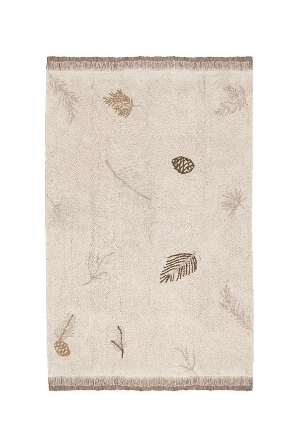WASHABLE AREA RUG PINE FOREST-Cotton Rugs-By Lorena Canals-1