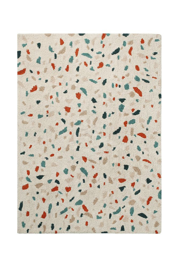 WASHABLE AREA RUG TERRAZZO MARBLE-Cotton Rugs-By Lorena Canals-1