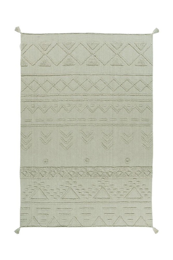 WASHABLE AREA RUG TRIBU OLIVE-Cotton Rugs-By Lorena Canals-1