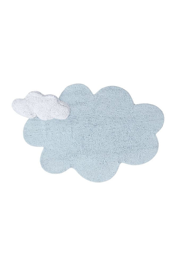 WASHABLE COTTON RUG PUFFY DREAM BLUE-Cotton Rugs-By Lorena Canals-1