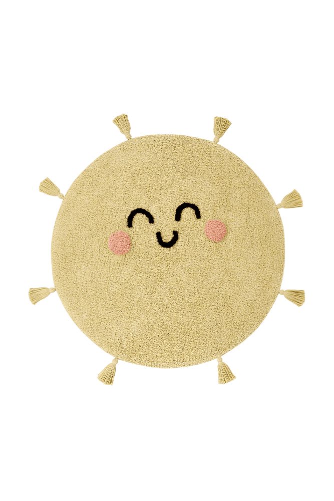 WASHABLE COTTON RUG YOU'RE MY SUNSHINE-Cotton Rugs-By Lorena Canals-1