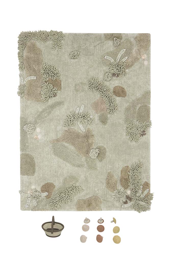 WASHABLE PLAY RUG MUSHROOM FOREST-Play Rugs-Lorena Canals-1