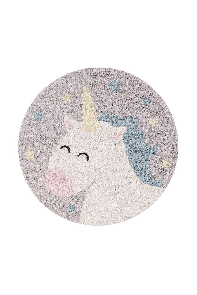 WASHABLE ROUND RUG BELIEVE IN YOURSELF-Cotton Rugs-By Lorena Canals-1