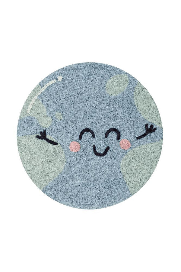 WASHABLE ROUND RUG BIG BIG WORLD-Cotton Rugs-By Lorena Canals-1