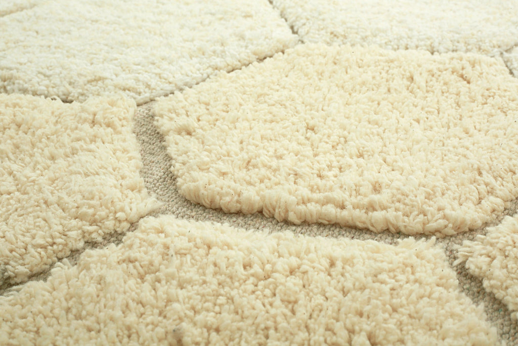 WASHABLE ROUND RUG HONEYCOMB GOLDEN-Cotton Rugs-By Lorena Canals-5