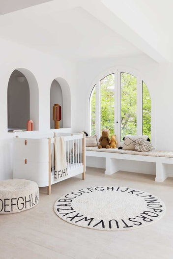 WASHABLE RUG ABC NATURAL - BLACK-Cotton Rugs-Lorena Canals-2