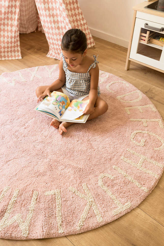 WASHABLE RUG ABC NATURAL - VINTAGE NUDE-Cotton Rugs-Lorena Canals-2