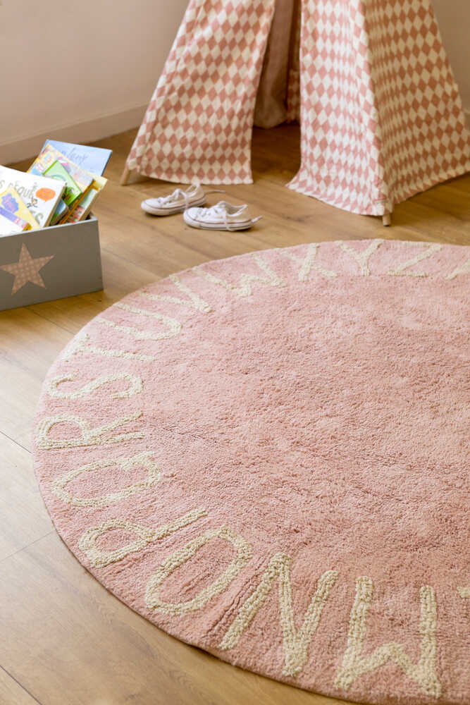WASHABLE RUG ABC NATURAL - VINTAGE NUDE-Cotton Rugs-Lorena Canals-3