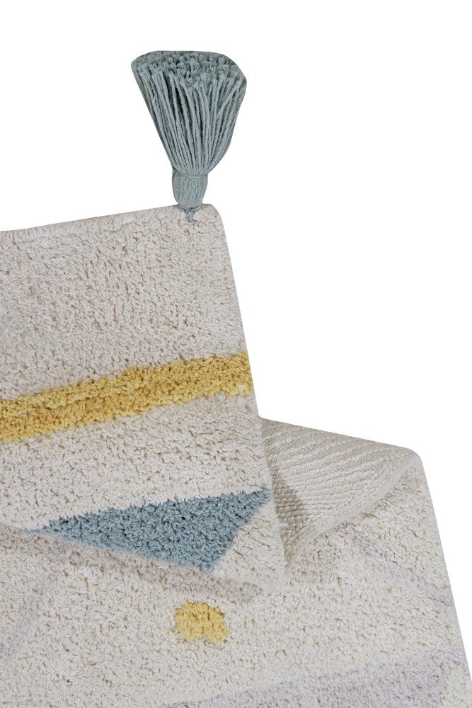 WASHABLE RUG AZTECA VINTAGE BLUE-Cotton Rugs-Lorena Canals-8