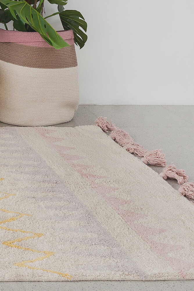 WASHABLE RUG AZTECA VINTAGE NUDE-Cotton Rugs-Lorena Canals-6