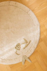 WASHABLE RUG BAMBOO SENSORIAL LEAF-Cotton Rugs-Lorena Canals-4