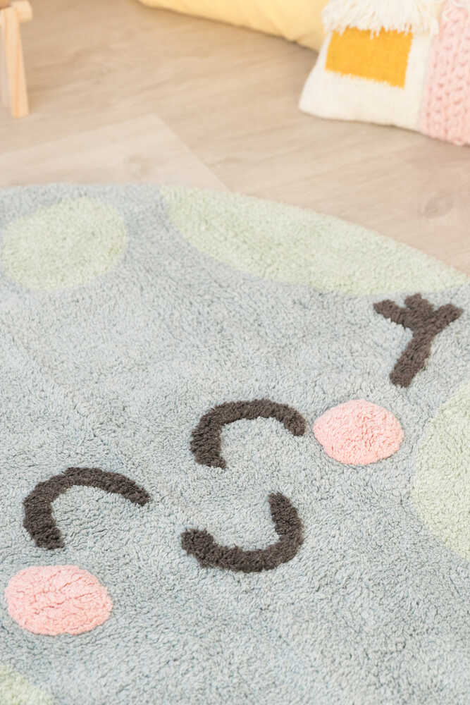 Lorena canals Washable Rug ダイヤ柄ラグ ベニワレン Washable Rug Lanes Vintage Blue | Lorena Canals