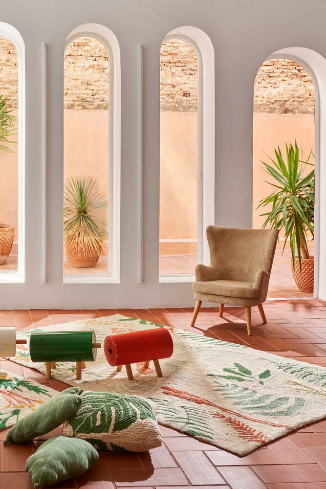 Washable Area Rug Botanic Plants – Lorena Canals | Official Website