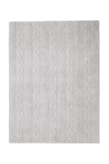 WASHABLE RUG BRAIDS PEARL GREY-Cotton Rugs-Lorena Canals-1