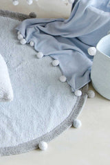 WASHABLE RUG BUBBLY SOFT BLUE - GREY-Cotton Rugs-Lorena Canals-3