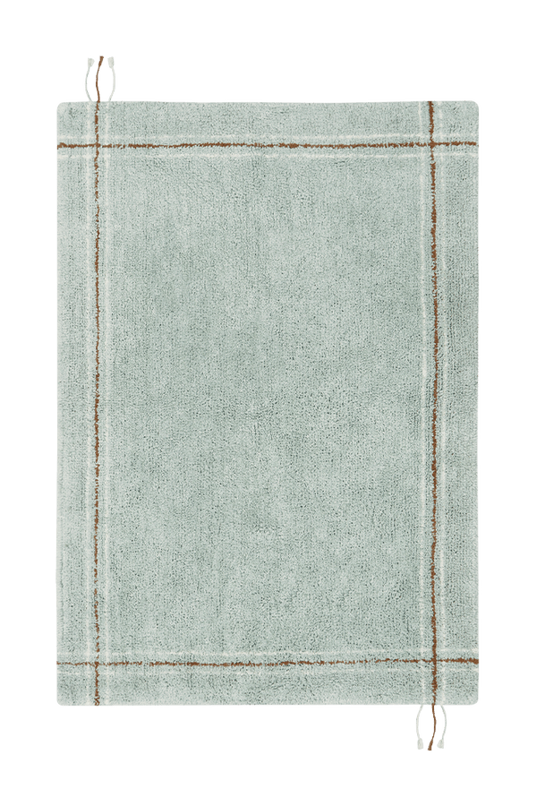 WASHABLE RUG CLOTH BLUE SAGE-Cotton Rugs-Lorena Canals-1