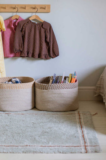 WASHABLE RUG CLOTH BLUE SAGE-Cotton Rugs-Lorena Canals-3