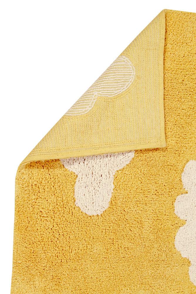 WASHABLE RUG CLOUDS MUSTARD-Cotton Rugs-Lorena Canals-5