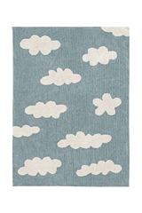 WASHABLE RUG CLOUDS VINTAGE BLUE-Cotton Rugs-Lorena Canals-1