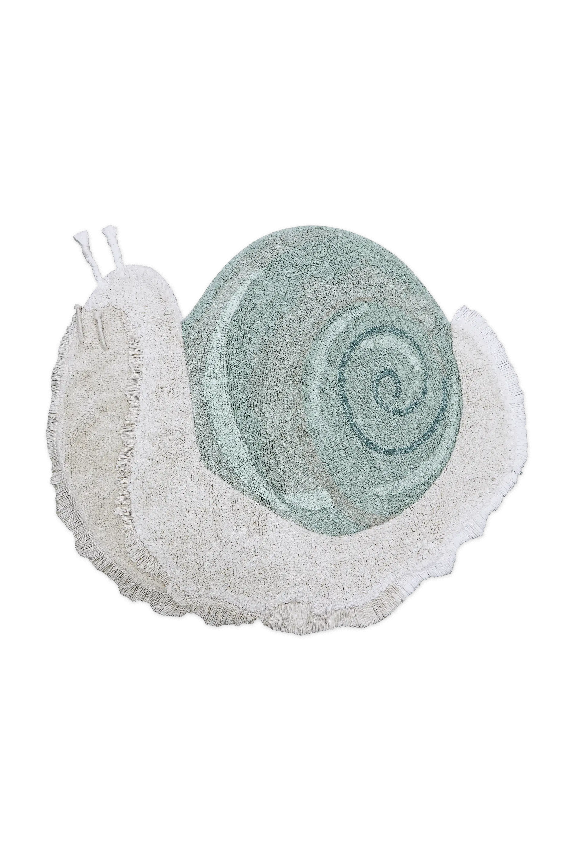 WASHABLE ANIMAL COTTON RUG SNAIL