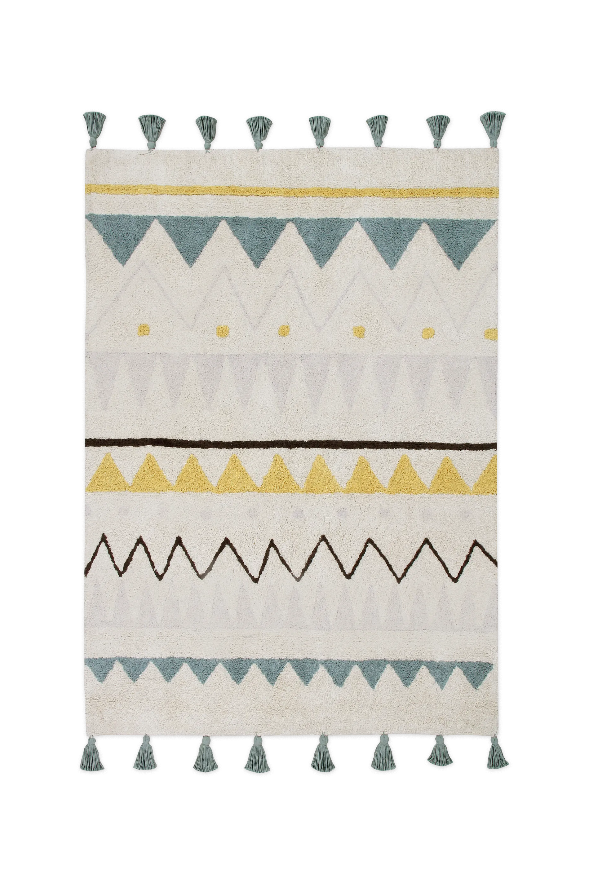 WASHABLE RUG AZTECA VINTAGE BLUE