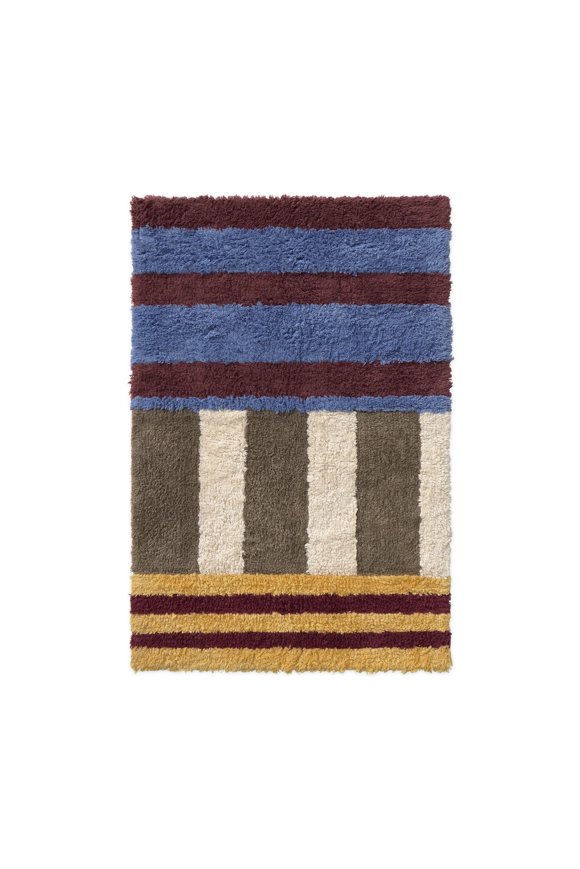 WASHABLE RUG COLOR ON INDIGO BLUE