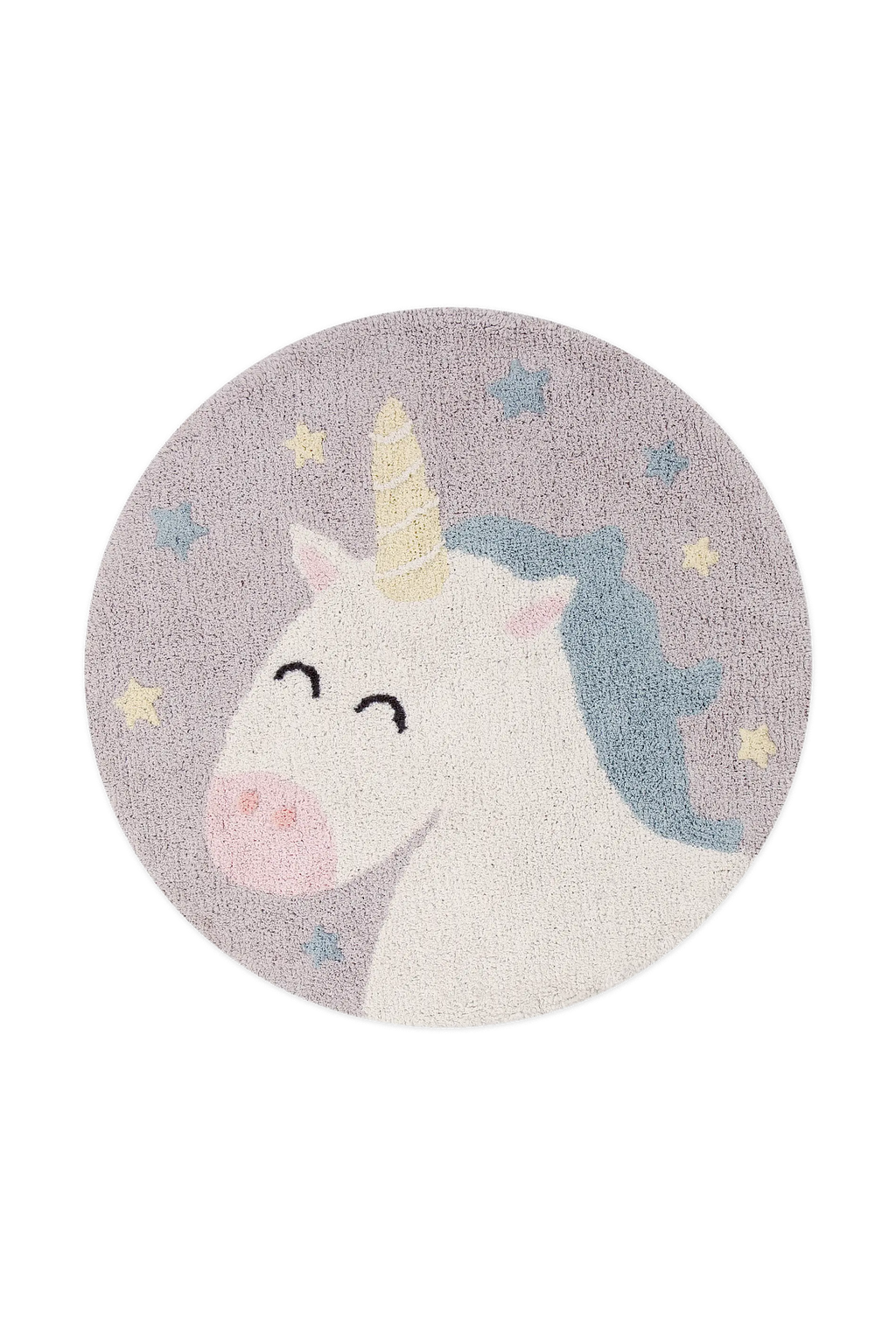 WASHABLE ROUND RUG BELIEVE IN YOURSELF
