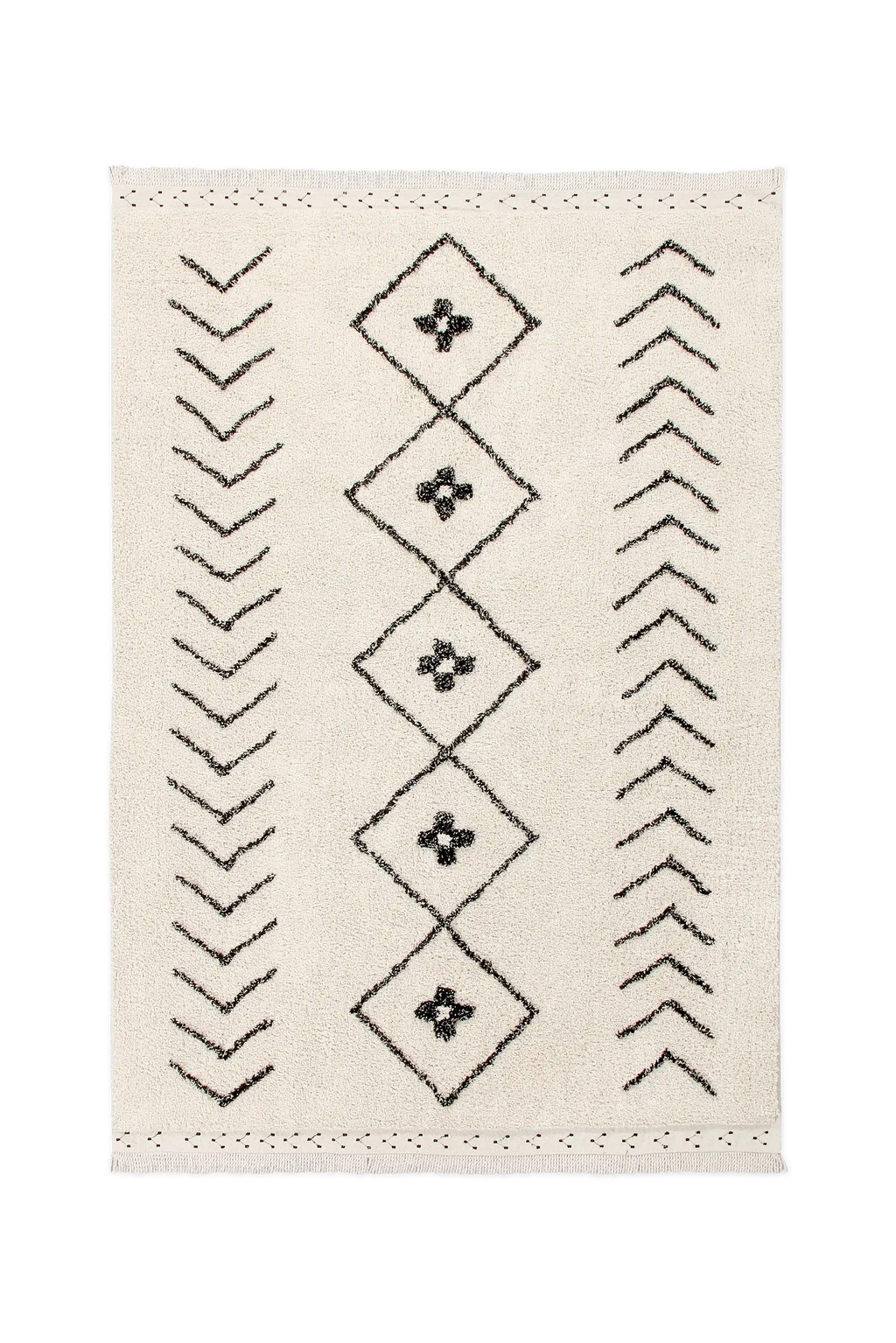 WASHABLE AREA RUG BEREBER RHOMBS