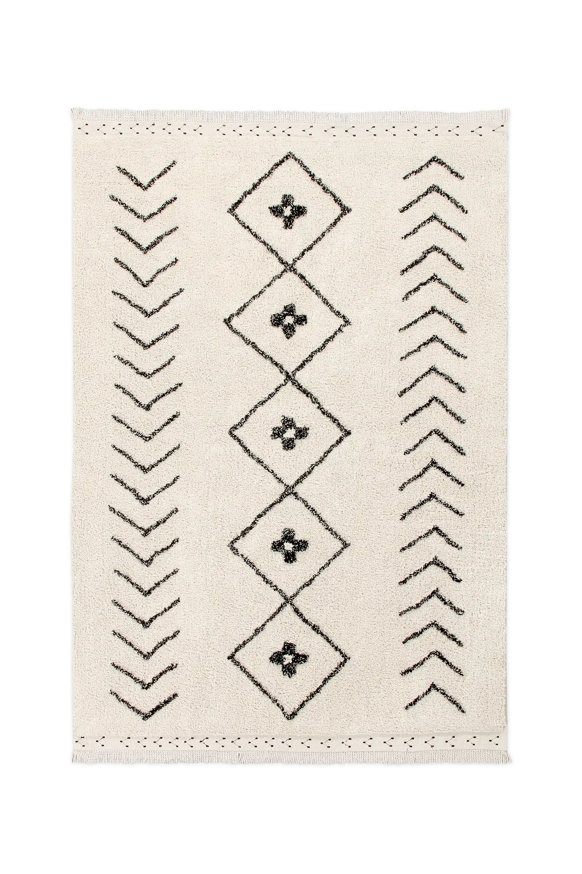 WASHABLE AREA RUG BEREBER RHOMBS