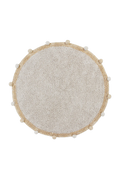 WASHABLE RUG BUBBLY NATURAL - HONEY