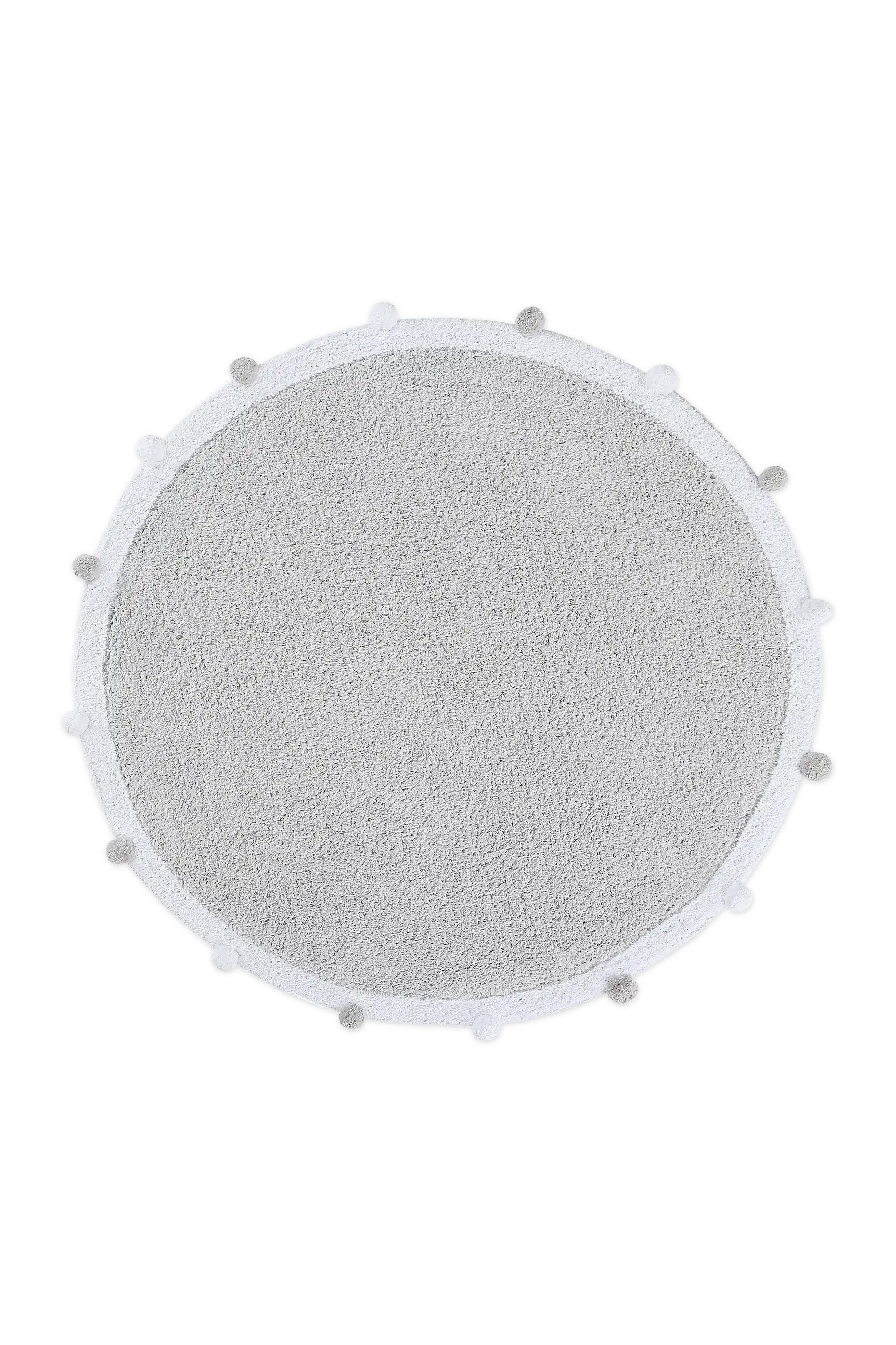 WASHABLE RUG BUBBLY LIGHT GREY - WHITE