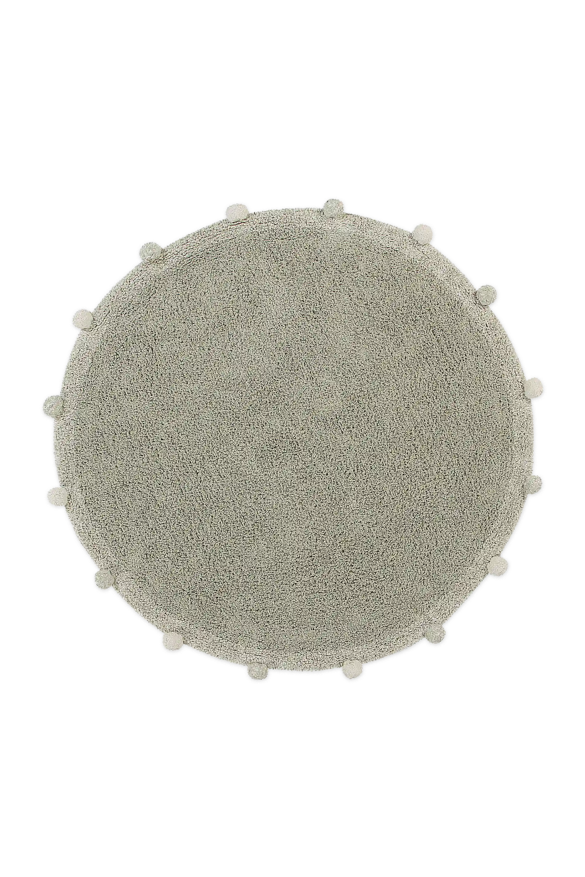 WASHABLE RUG BUBBLY OLIVE - NATURAL