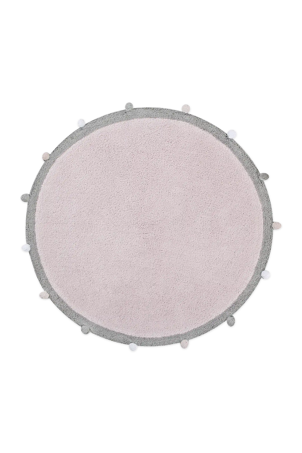 WASHABLE RUG BUBBLY SOFT PINK - GREY