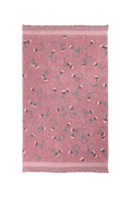 WASHABLE AREA RUG ENGLISH GARDEN ROSE