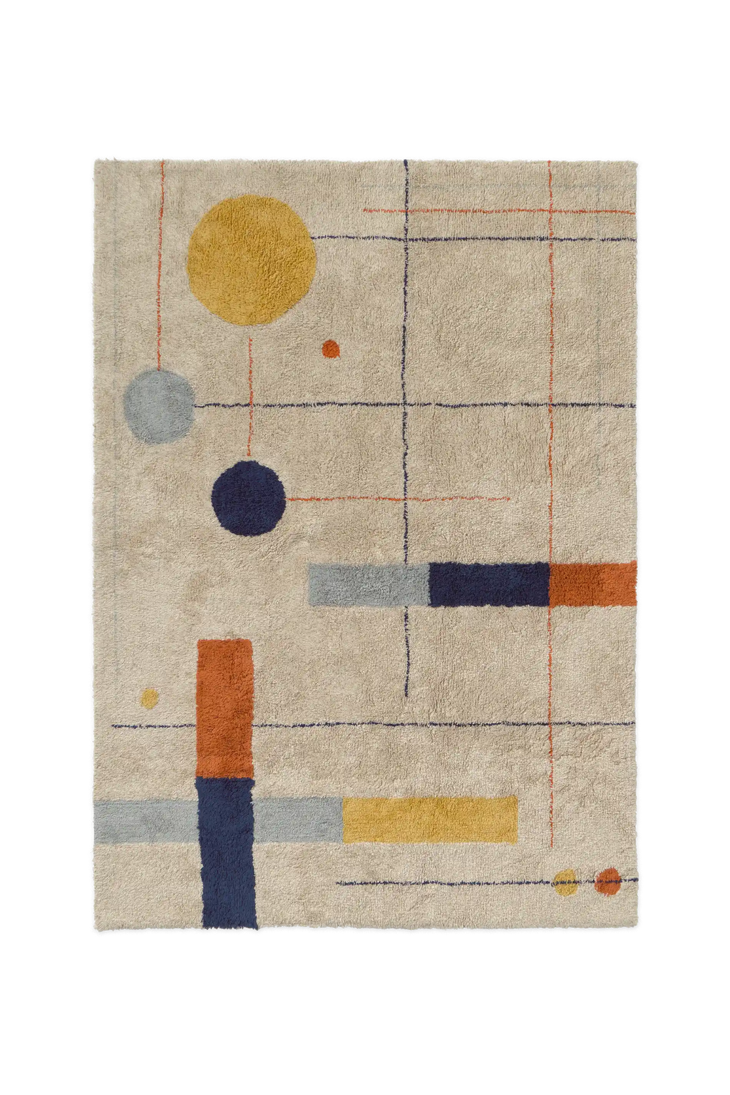 WASHABLE RUG GEOMETRICAL SHAPES