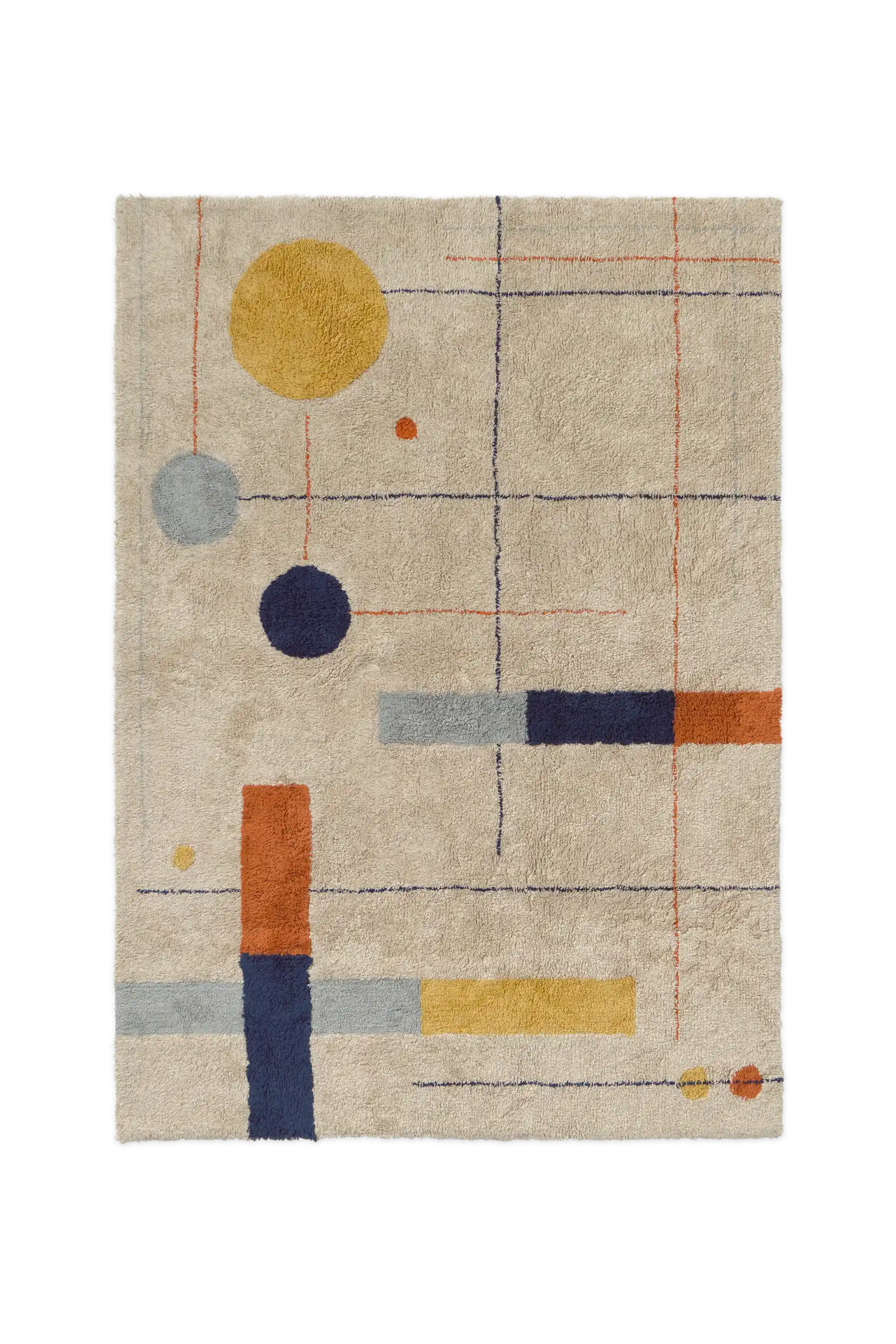 WASHABLE RUG GEOMETRICAL SHAPES