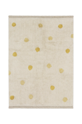 WASHABLE RUG HIPPY DOTS NATURAL - HONEY