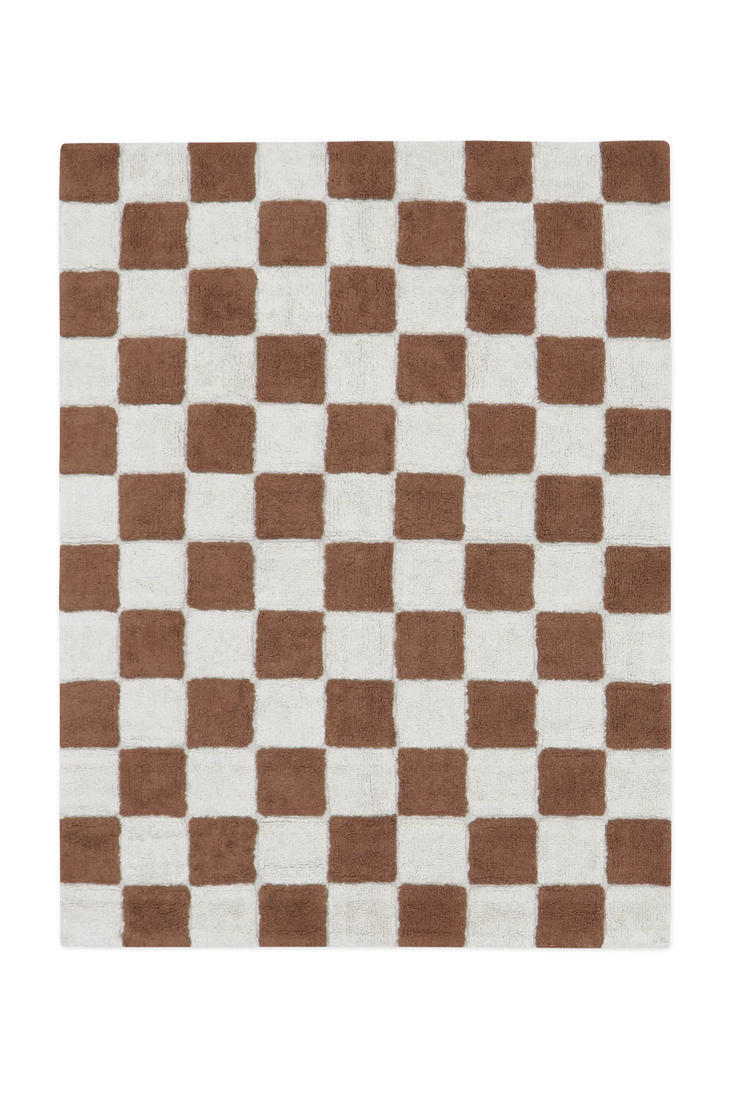 WASHABLE RUG KITCHEN TILES TOFFEE