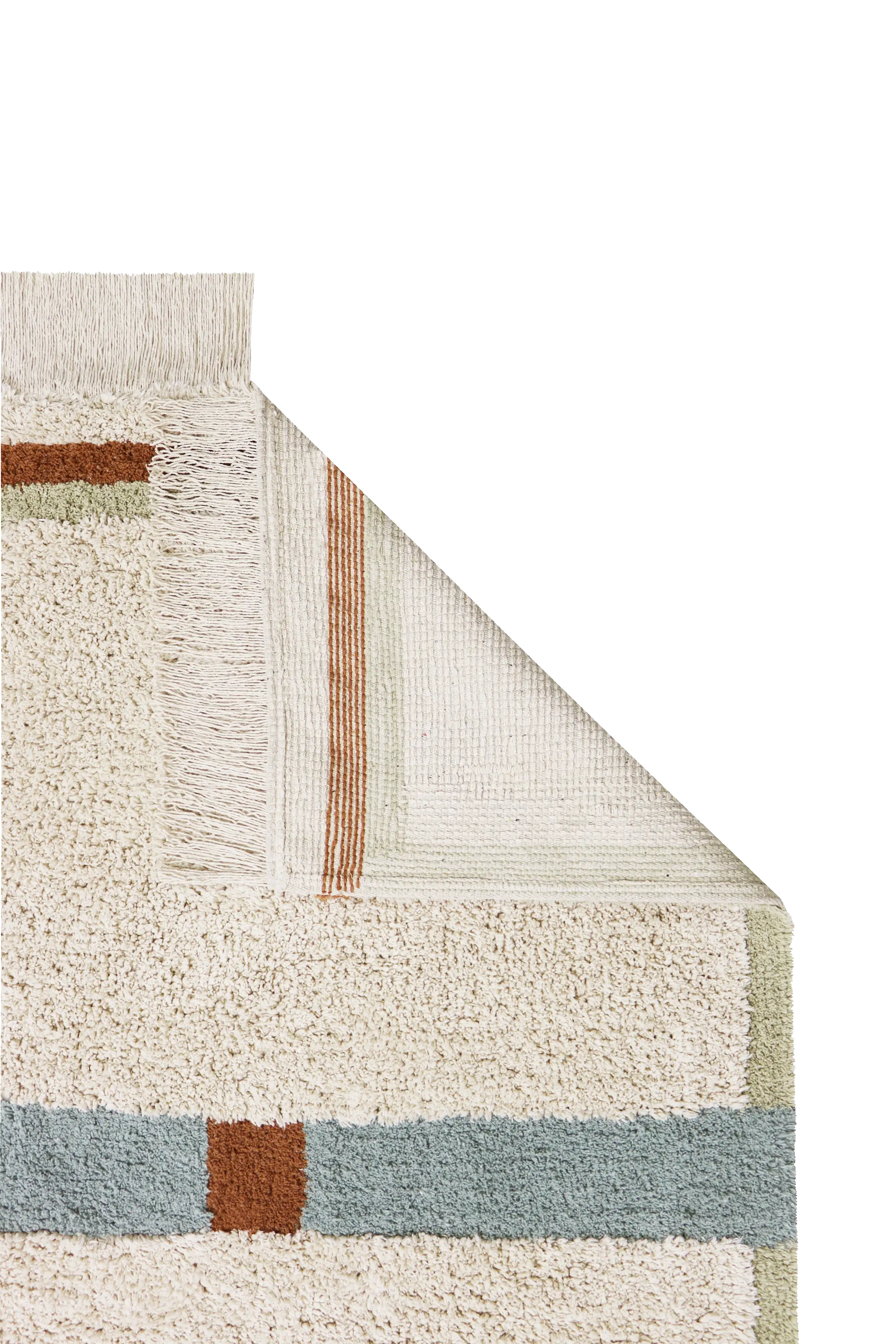 WASHABLE AREA RUG LANES BLUE