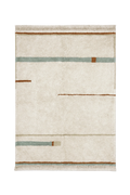 WASHABLE AREA RUG LANES BLUE