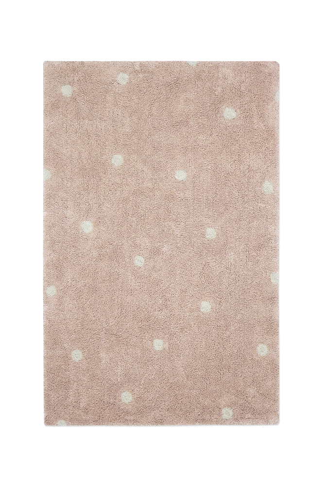 WASHABLE RUG MINI DOT ROSE