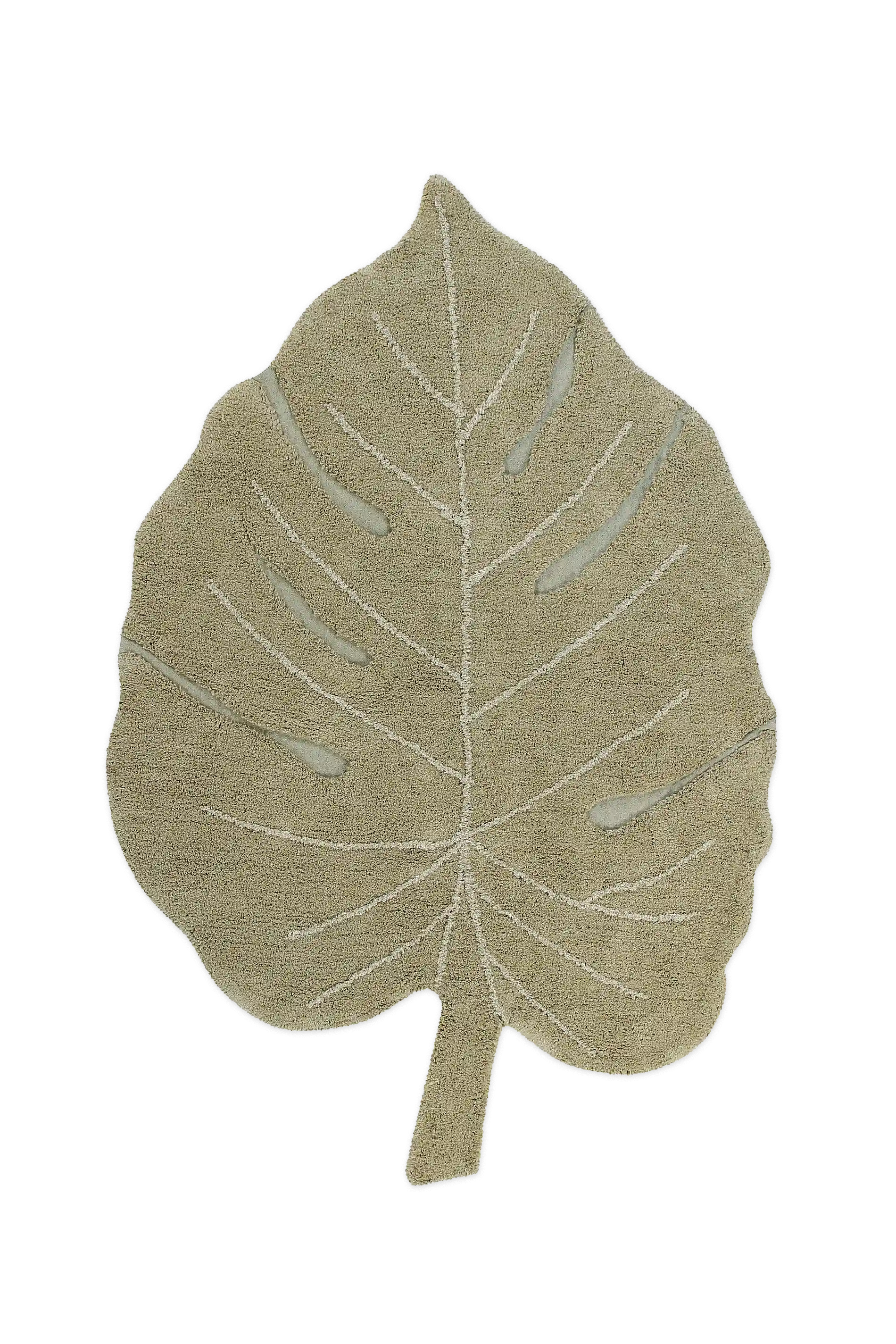 WASHABLE RUG MONSTERA OLIVE
