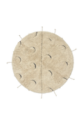 WASHABLE COTTON RUG MOON MULTISHAPE
