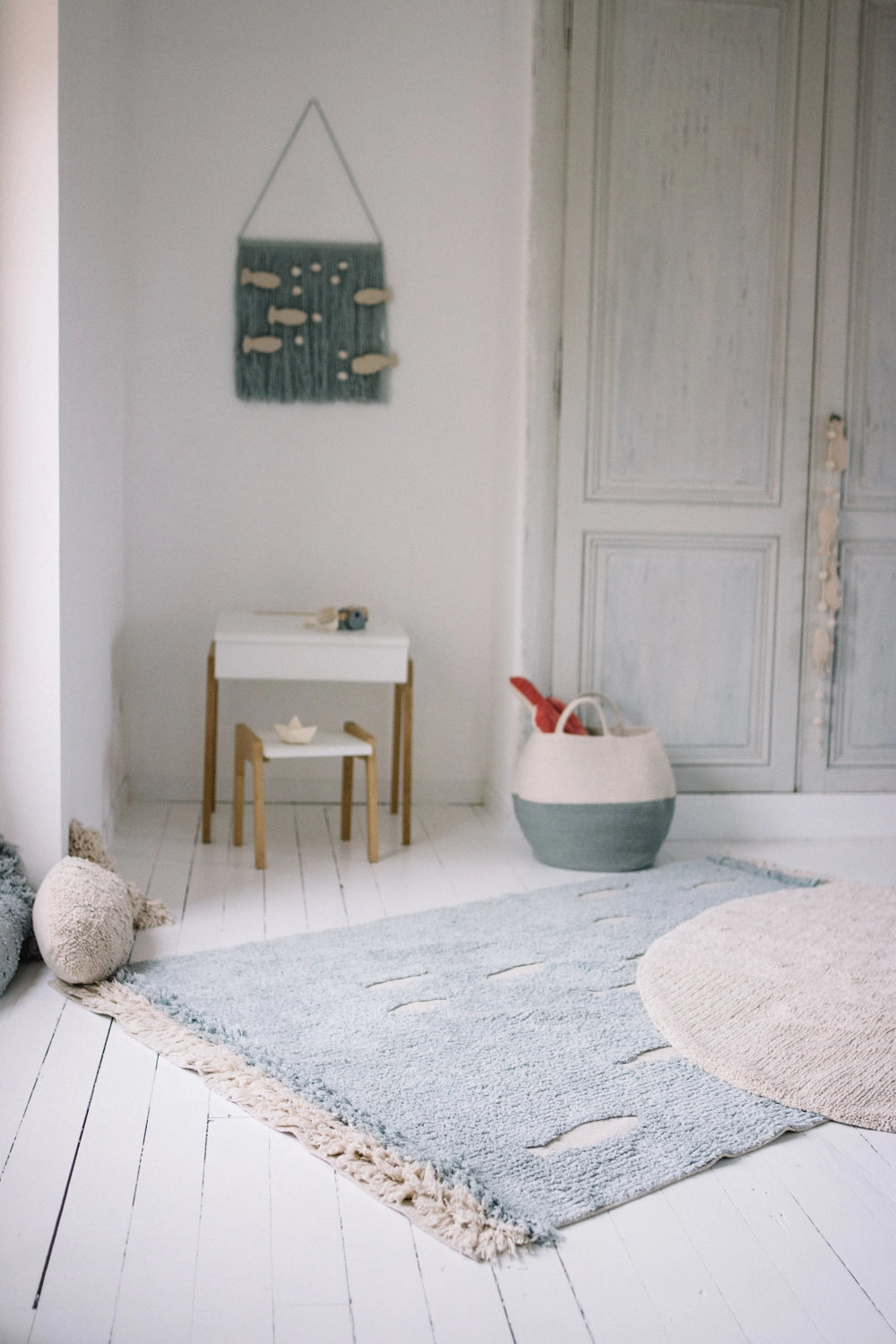 WASHABLE AREA RUG OCEAN SHORE