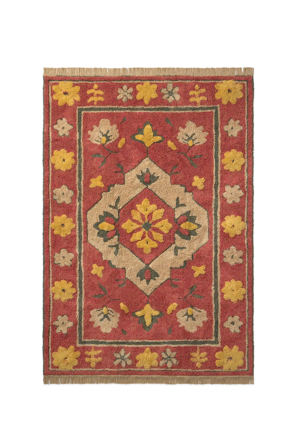 WASHABLE RUG PERSIAN RED