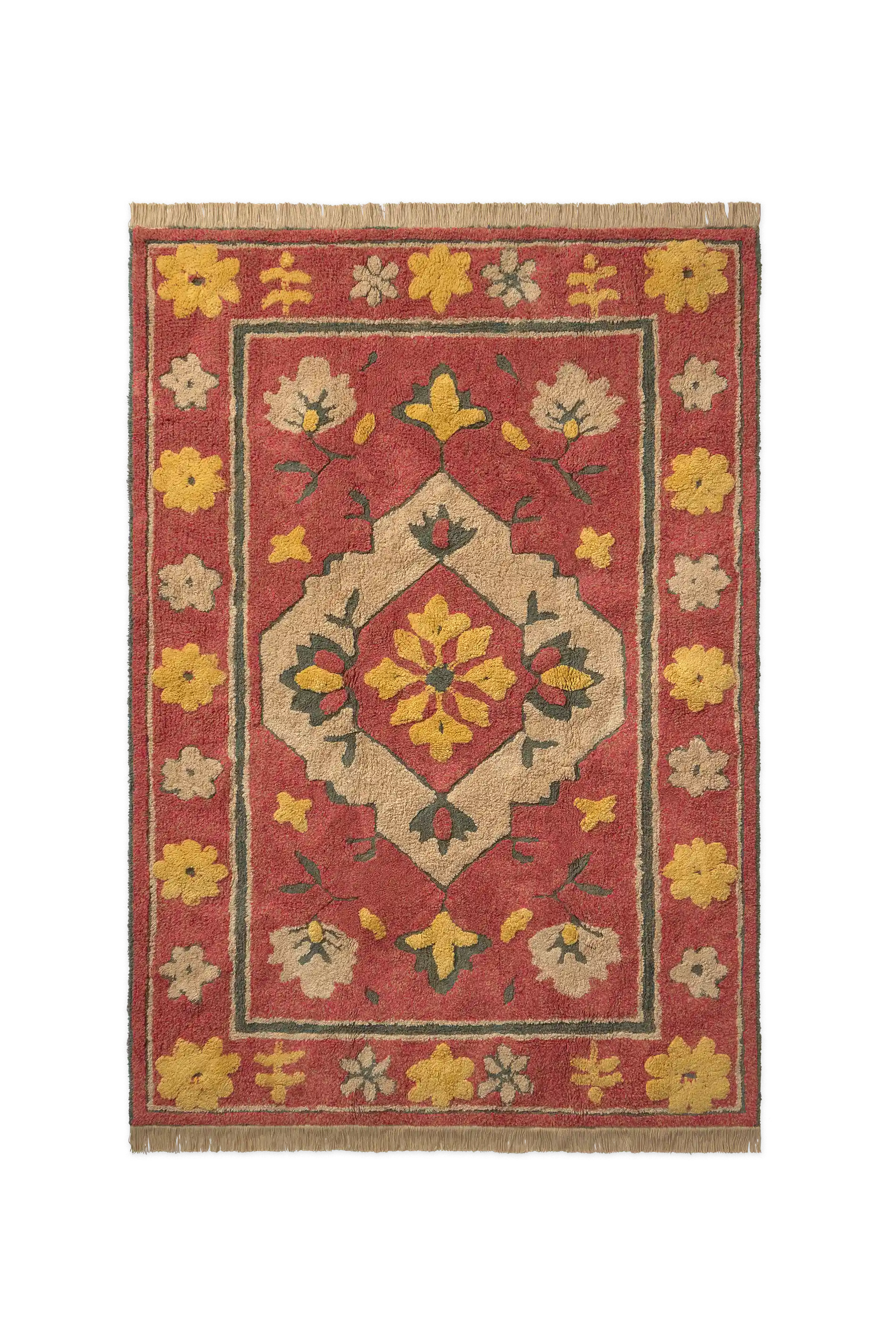 WASHABLE RUG PERSIAN RED