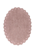WASHABLE OVAL RUG PINE CONE NUDE