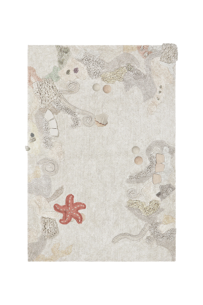 WASHABLE PLAY RUG SEABED